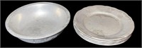 Wilton-Columbia Metal Plates & Bowl