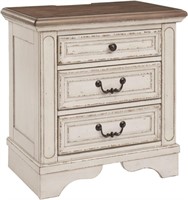 Ashley Realyn French Country 3 Drawer Nightstand