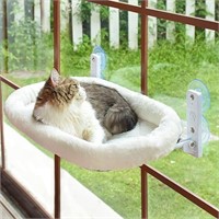 AMOSIJOY Cordless Cat Window Perch, Cat Hammock