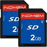 Indem 2 Pack SD Card 2GB Class 4 Flash Memory