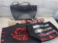 COLLECTION OF HANDBAGS & TOTE BAGS VIC SECRET