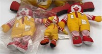 3-Ronald McDonald Lot of Dolls