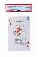 1998 PokŽmon Seaking Blue Back Poker Playing Card