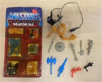 2 COMPLETE HE-MAN WEAPONS PAK SET
