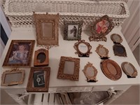 Box of mini picture frames very nice.