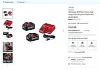 W5578  Milwaukee M18 RedLithium Starter Kit