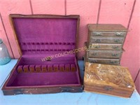 Roger Bros Silverware Box & Jewelry Boxes