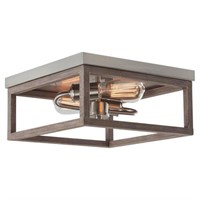 Boswell Quarter 12-1/2 in. 2-Light Brushed Nickel