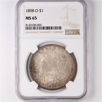 1898-O Morgan Dollar NGC MS65