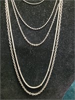 Multi Layered Stainless Steel Necklace