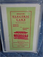 Miniature Electric Car Card Collection