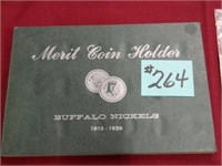 (36) 1913-1938 Buffalo Nickels in Partial Book