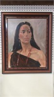Original oil portrait on canvas