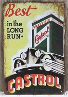 Castrol Motor Oil Metal Sign (8"x12")
