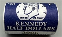 2006 U.S. Mint Kennedy Half Dollar Roll