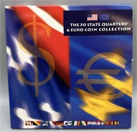 The 50 State Quarters & Euro Coin Collection