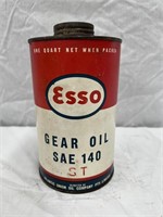 Esso Atlantic Union gear oil quart tin