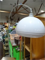 MCM Large Globe Hanging Lamp w/ Floor Stand