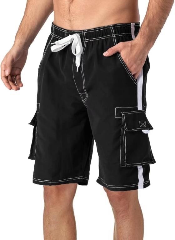 ( New / Packed ) Size : XL Men's Swim Trunks with