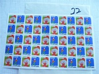 Canada timbre en feuille noël