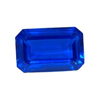 Genuine 10.06ct Emerald Cut Blue Sapphire Gemstone