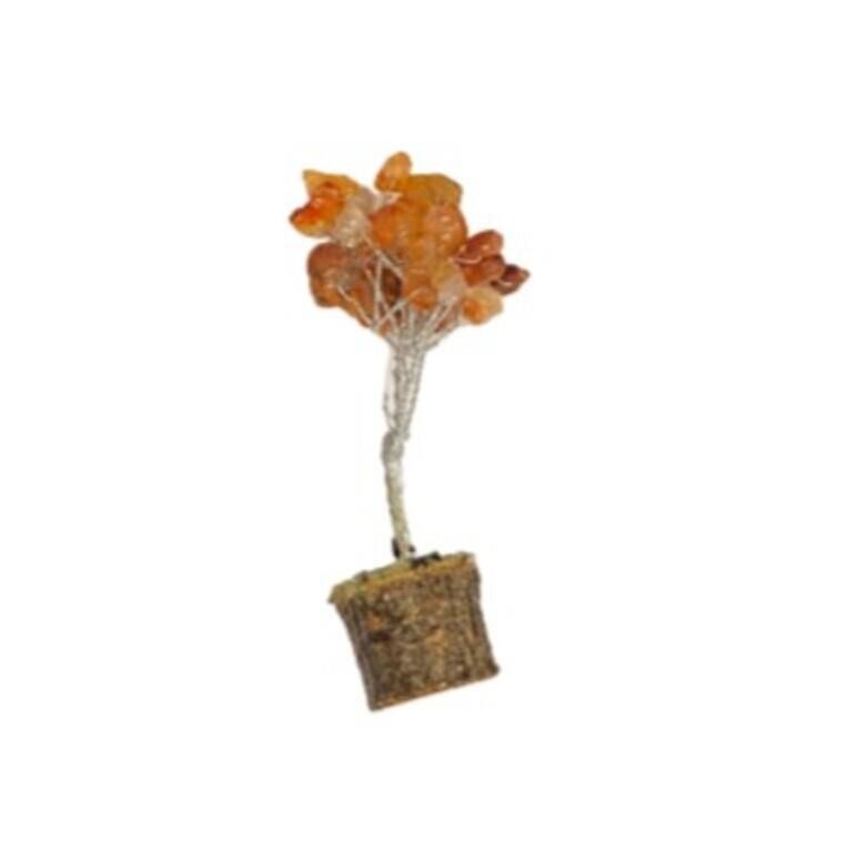 Natural Carnelian Gem Tree