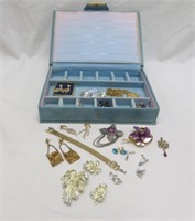 Jewelry Box w / Costume Jewelry - Coro / Sarah