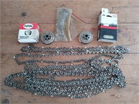 10+ used chainsaw chains, chainsaw sprockets