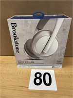 BROOKSTONE BLUETOOTH NOISE ISOLATING HEADPHONES