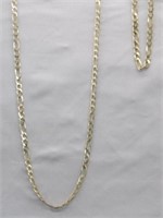 20" GOLD OVER SILVER NECKLACE WITH MATCHING 8"