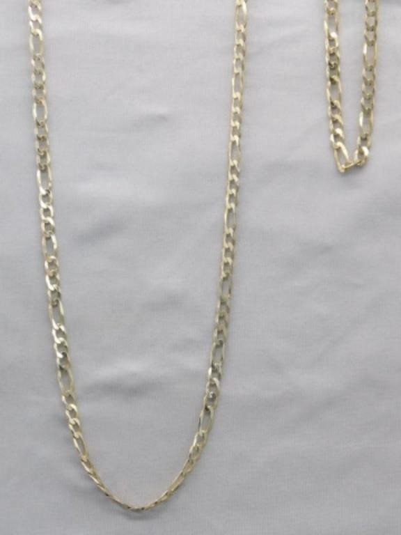 20" GOLD OVER SILVER NECKLACE WITH MATCHING 8"