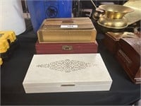 Three Vintage Jewelry Boxes
