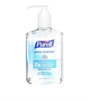 (1) Box Purell Advanced Hand Sanitizer 8OZ Bottles