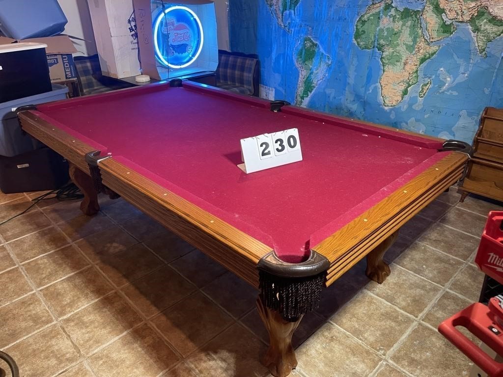 Ohlhausen Accu-Fast Billiard Table