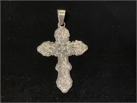 Sterling Cross Pendant 11.2gr, 2in