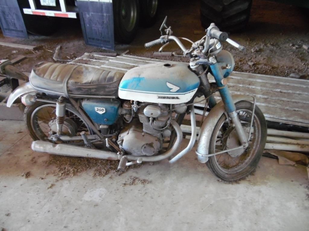 1972 HONDA 350 MOTORCYCLE, WITH TITLE,