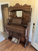 Antique - Over 150 Years Old - Oak Pump Organ