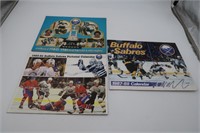 LOT OF 3 1980'S BUFFALO SABRES CALENDERS