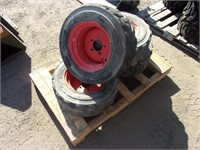 Skid Steer Tires&Wheels(QTY 4)