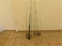 Various Fishing Poles