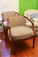 Motel Style Upholstered Chairs (2)