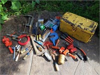 Large Group of Tools & Metal Toolbox