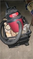 Small Shop Vac in Cart on Wheels