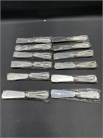 New 12 Silver cheese or dip spreader knives 4.75"