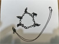 LR-7" Angel Charm Bracelet and 18" Necklace