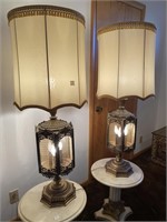 PAIR OF 45" TABLE LAMPS W/ SHADES