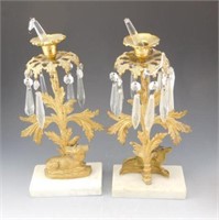 Lot # 3891 - Pair of prismed figural deer