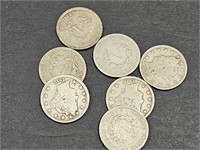 7- 1910 V Nickels