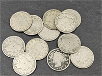 12 - 1901-1909 V Nickels