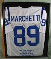 Autographed Gino John Marchetti jersey, Baltimore